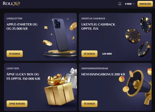 Roll XO Casino bonus